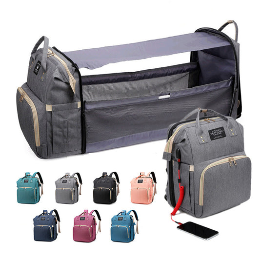 Upgraded Portable Folding Baby Bed Mommy Bag